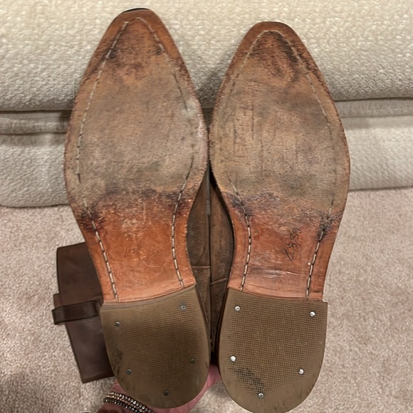 Jim Barnier tall distressed leather western boot. Sz 11 - Picture 5 of 7